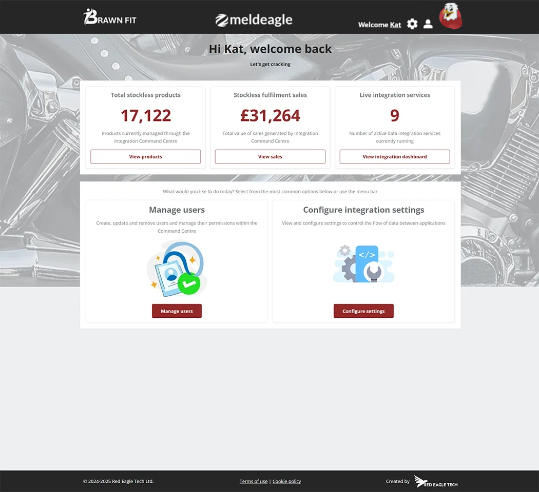 Meldeagle Dashboard View 1