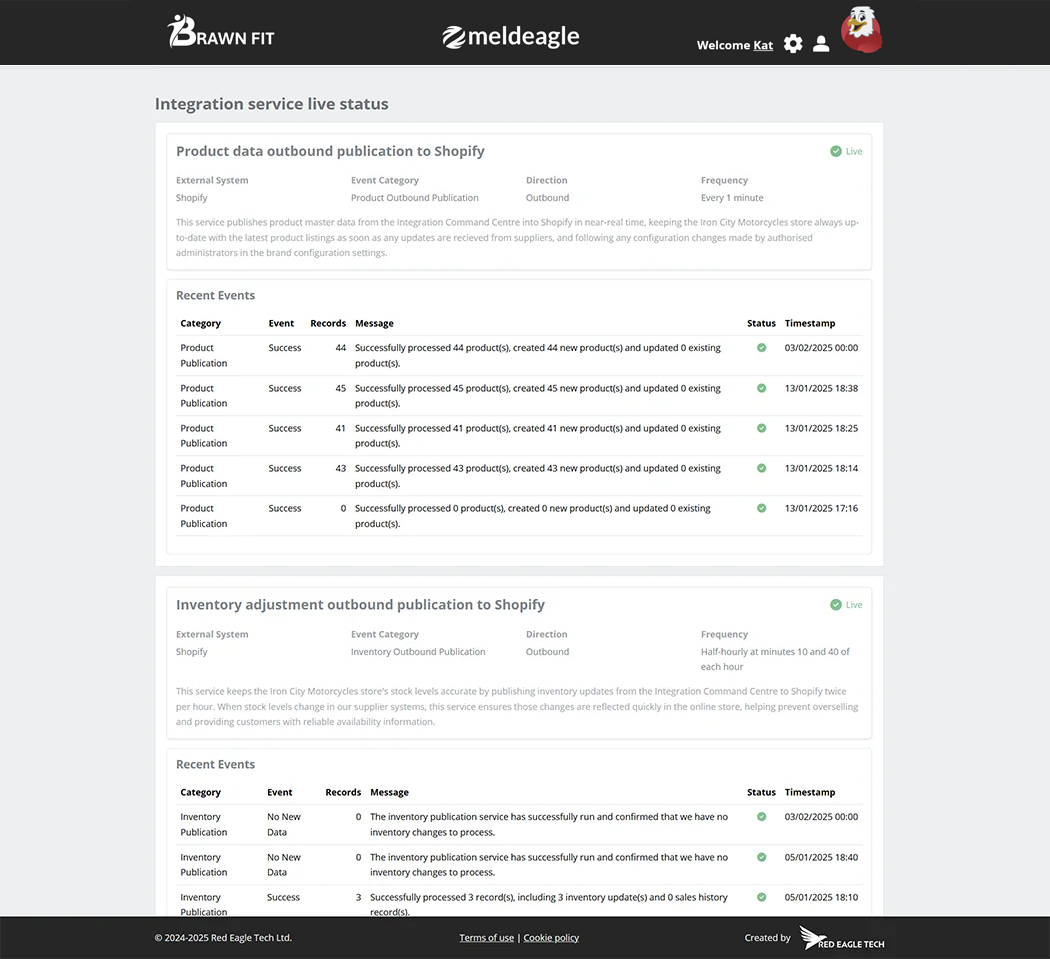 Meldeagle Dashboard View 2